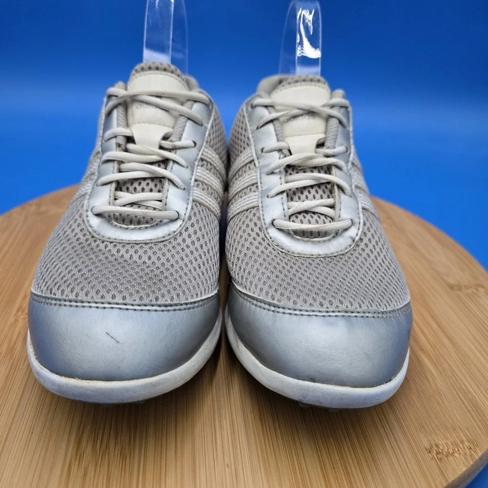 Adidas Adicross S Soft Spike Golf  Shoes White Silver‎ Gray 675257 Size 8